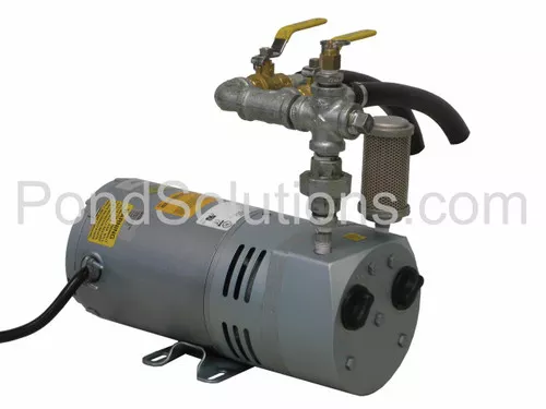 1/4 HP Rotary Vane Deluxe Pond Aeration System - For 2 Acre pond 12 - 16' Deep, 1 Acre Pond 8 - 12' Deep, 1.2 Acre Pond 5-8' Deep, With Poly Tubing and Cabinet