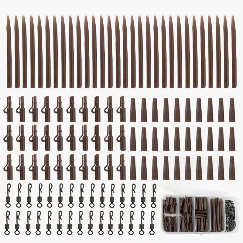 120 Pieces Carp Fishing Rig Accessories Kit