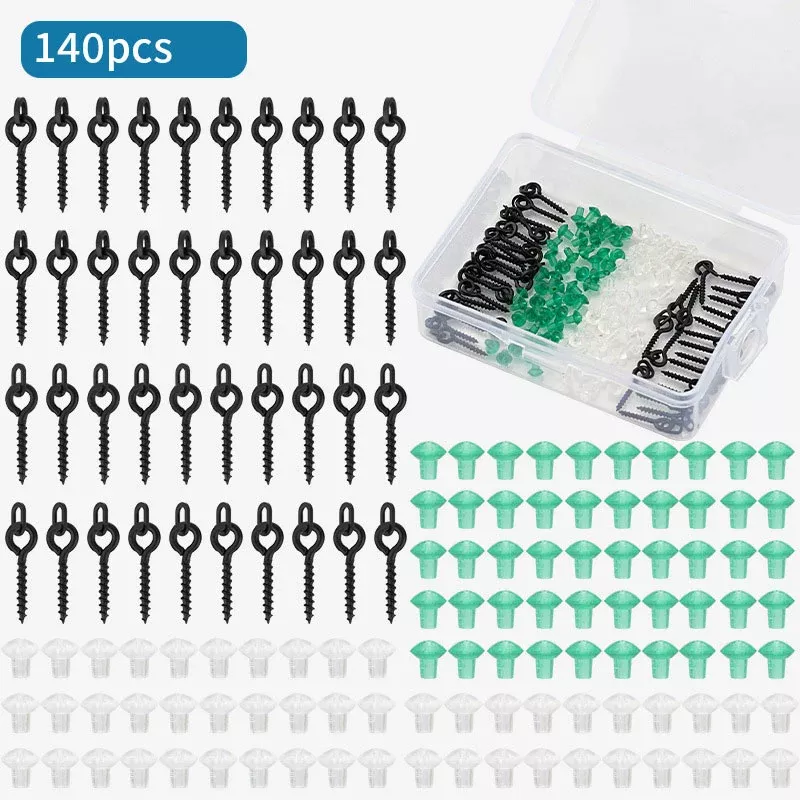 140 pieces Carp Fishing Hook Accessories Kit| Best Anti-Slip & Attractive