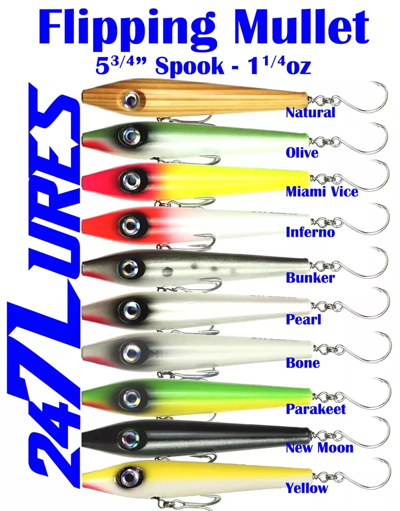 247 Lures Flipping Mullet Spooks