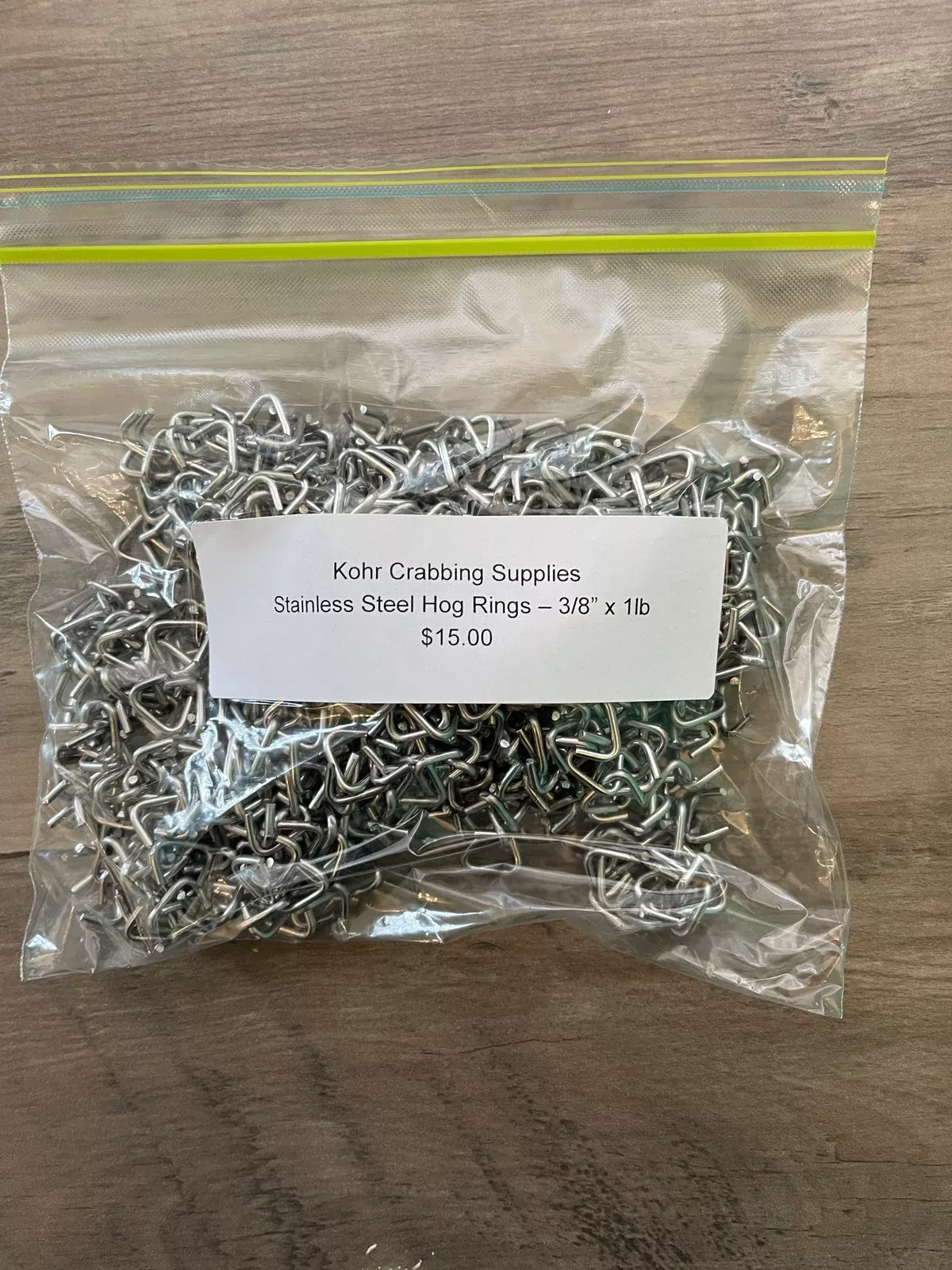 3/8” SS Hog Rings (1lb)