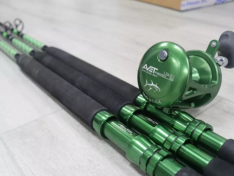 6'6" VJP 30-50# with Avet MXL 5.8 Green