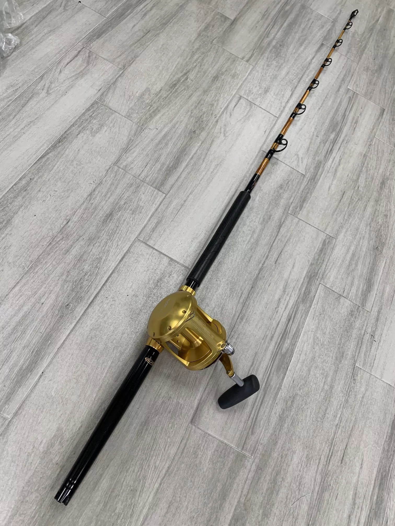 6' Stand Up 50-100# with Avet EXW 50 2 Speed Gold