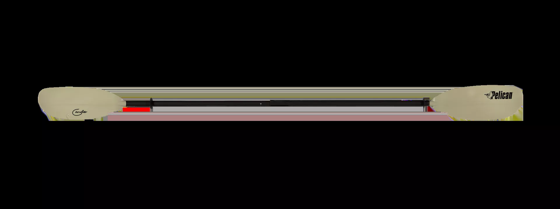 98.5" Poseidon Angler Kayak Paddle in Tan