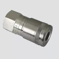 Apache 1/2" Female Pipe Thread x 3/8" Body Flat Face Quick Disconnect Skid Steer Coupler (FFE495-4)