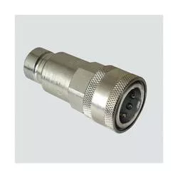 Apache 1/2" Flat Face Male Tip x 1/2" Female Coupler Quick Disconnect Skid Steer Coupler (FAE56-49-4)