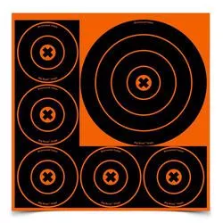 Birchwood Casey Big Burst 8in and 4in Bullseye Target 36818