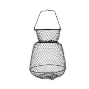 EAGLE CLAW 11052-001 Wire Fishing Basket, M Hoop, Black