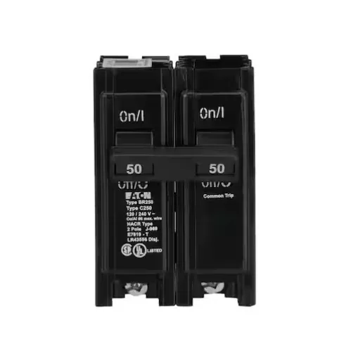 Eaton BR 50 Amp 120/240 Volts 2-Pole Circuit Breaker