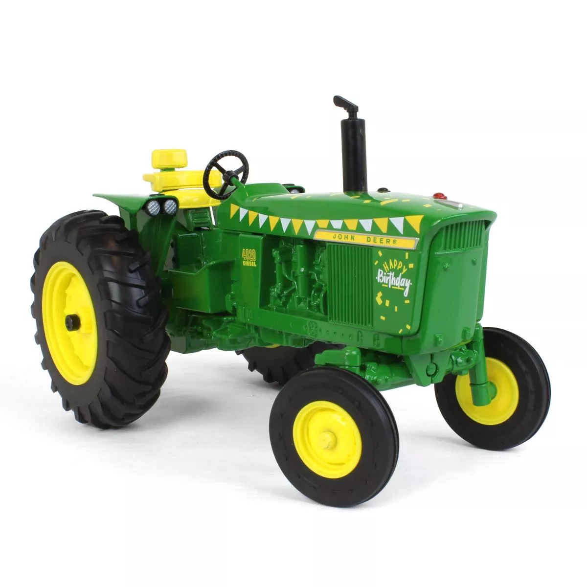 ERTL 1:16 John Deere 4020 "Happy Birthday" Wide Front Tractor Toy