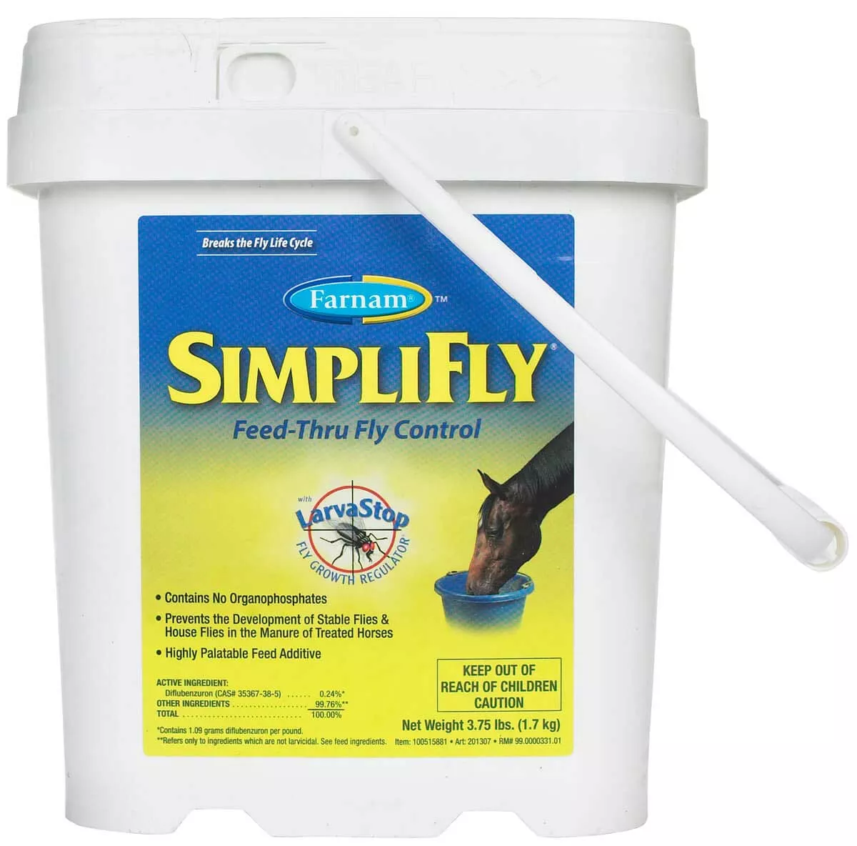 Farnam SimpliFly Feed-Thru Fly Control for Horses, 3.75 lb.