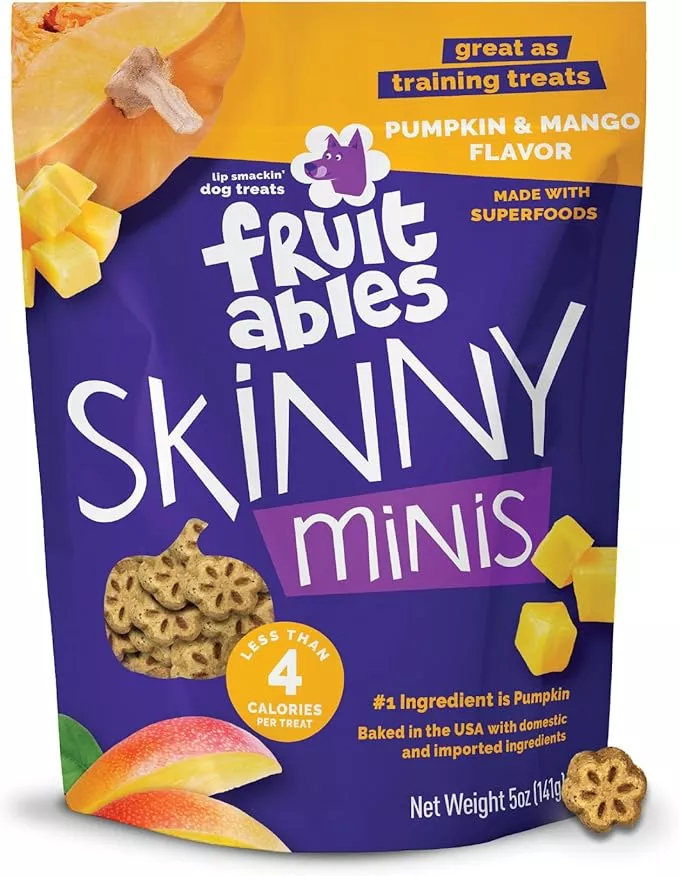 Fruitables Skinny Minis Pumpkin Mango Dog Treat - 5oz