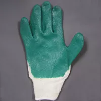 Gloves, String Knit, Palm Dipped, Large
