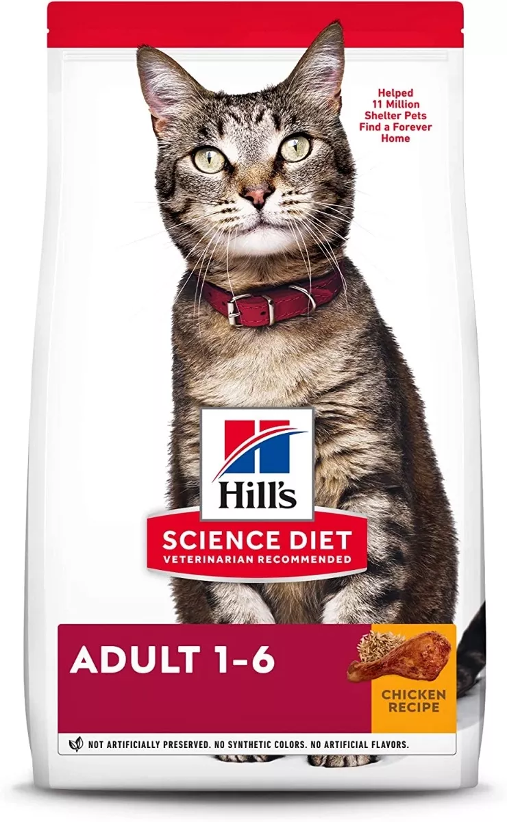 Hill's Science Diet Dry Cat Food, Adult, Chicken Recipe -16 lbs.