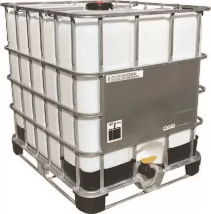 IBC Tote 275 Gal. Liquid Storage Tank with Cage (Refurbished)