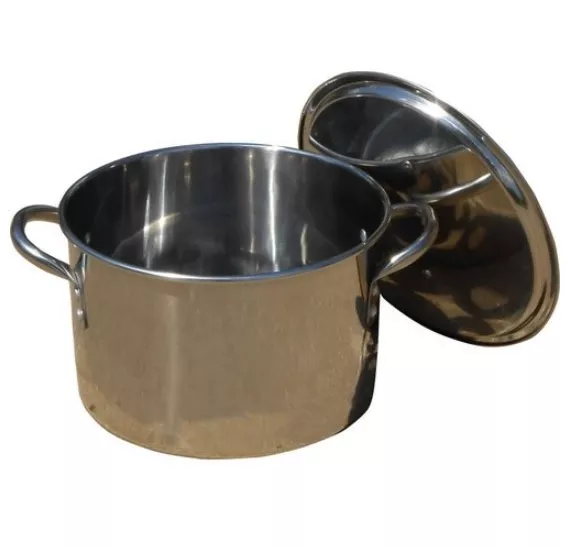 King Kooker #KK12S- 12 Quart Polished Stainless Steel Pot