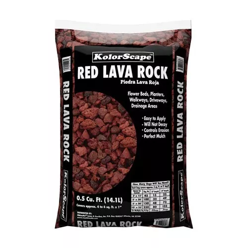Oldcastle Red Lava Rock .5 cu ft