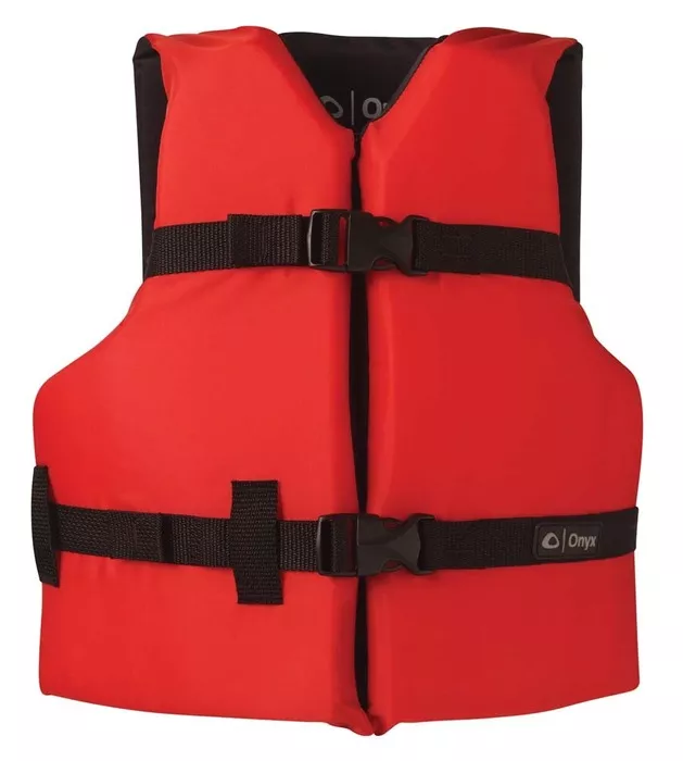Onyx General Purpose Life Jacket - Youth 55-88 lbs - Red