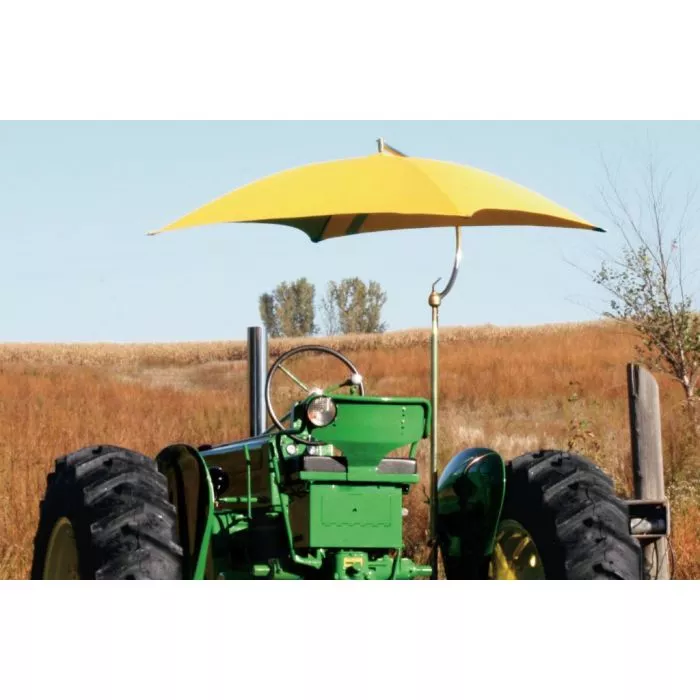 Snowco Complete Yellow Canvas Tractor Umbrella Frame & Mounting Bracket