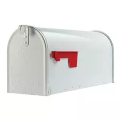 Solar Group Medium White Post Mailbox E1100W00