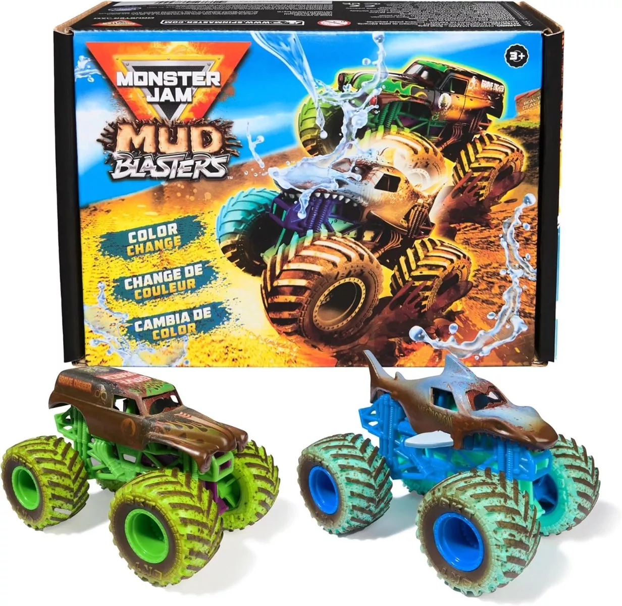 Spin Master Monster Jam Mud Blasters Color Change Monster Jam Truck - Assorted Styles