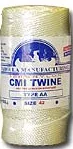 White Twisted Nylon Twine; Size 30;approx. 585ft/lb