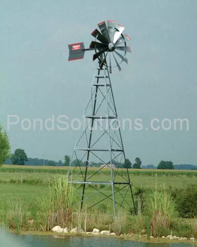 Windmill Pond Aerator, 16', 4 Legs, 100' Poly Tubing & SCEPMD2 Diffuser