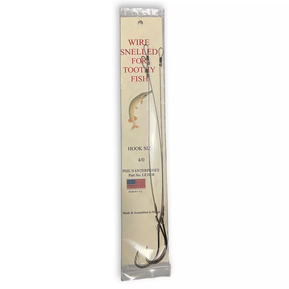 Wire Snelled 12″ Leader – 3 Pack