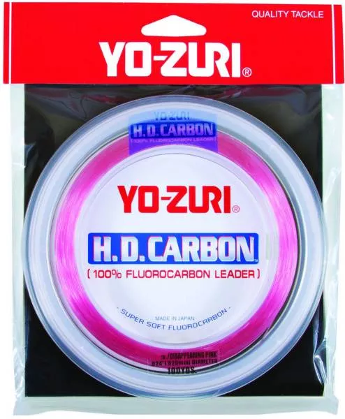 Yo zuri H.D. Pink Flourocarbon - 50 lb. - 30 Yards