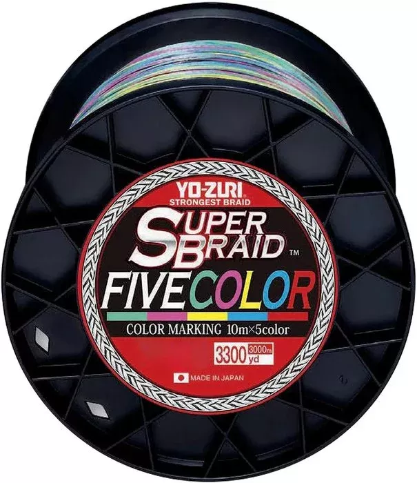 Yo-zuri SuperBraid- 5 Color- 20 lb. 3300 yard